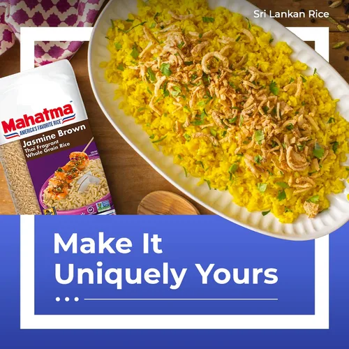 Vista 4 de Mahatma Bolsa de arroz de jazmín marrón de 2 libras, arroz jazmín tailandés marrón, arroz en microondas en 20 minutos o cocina en la estufa en 30