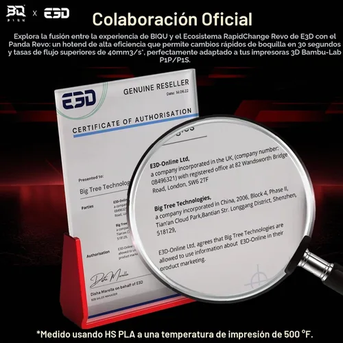 Vista 2 de BIQU Panda Revo Hotend para impresora 3D Bambu-Lab X1C, Hotend de alto flujo hasta 40mm3/s, equipado con reemplazo de boquilla rápida E3D