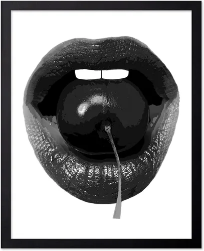 Vista 96 de Poster Master Impresión de labios dorados, póster de mordida de labio, arte moderno y minimalista, regalo bohemio para hombres y mujeres, diseño