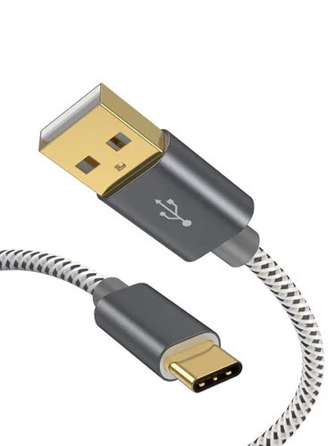 Vista 12 de Cable USB C a USB corto de 0.8 pies, USB A a C de carga rápida USB a tipo C para iPhone 15/16, banco de energía Galaxy S22, Android Auto/teléfono