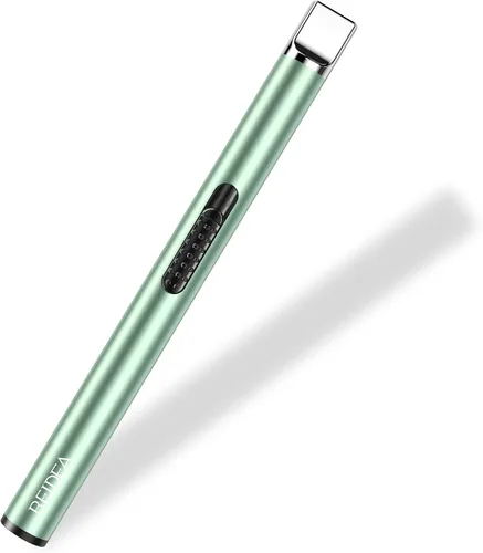 Vista 13 de REIDEA Encendedor de vela electrónico de arco resistente al viento, recargable por USB, sin llama, con botón de seguridad para el hogar, S4