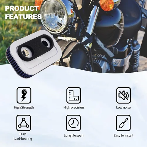 Vista 4 de Filtro de aire 29036-88B 29331-96 para Harley Sportster XLH1200 XL1200S XLH1200C XL883C XLH883C XLH883 XL883P XL883R XL53C XLH883R