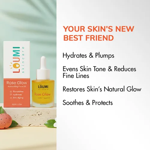 Vista 4 de LOUMI Skincare Daily Duo - Gotas de retinol Rose Glow and Revive - Aceite facial hidratante - Hidratación ligera - Vegano, sin parabenos, sin