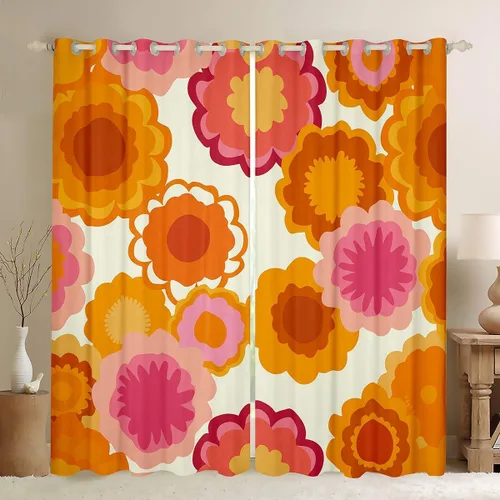 Vista 41 de Feelyou Cortinas opacas con estampado de leopardo para dormitorio, sala de estar, safari, cortinas de oscurecimiento de habitación con purpurina