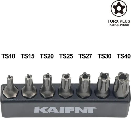 Vista 5 de K001 Torx Plus - Juego de brocas de seguridad a prueba de manipulaciones de 5 puntos, 7 piezas