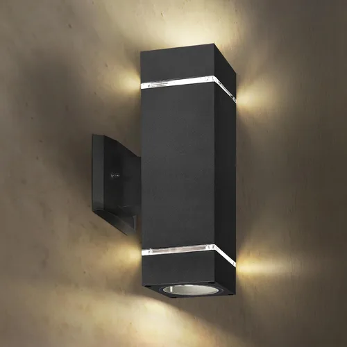 Vista 21 de ASD Lámpara de pared LED cuadrada de 1 luz para exteriores del anochecer al amanecer, 9 W, 1000 lúmenes, 3000 K-5000 K, 120 V, cilíndrica hacia