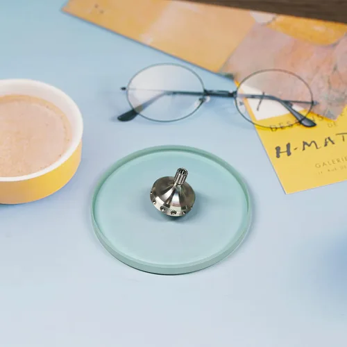 Vista 6 de Joytech Espejo cóncavo de cristal K9 con base de trompo giratorio de 3.93'' (100mm) de diámetro, gran superficie transparente de alta gama