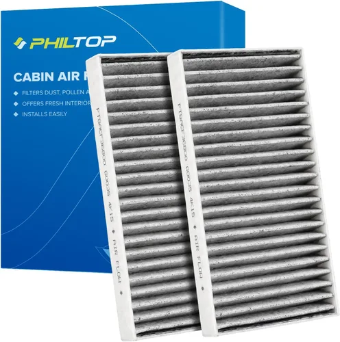 Vista 24 de PHILTOP Filtro de aire de cabina con carbón activado, compatible con CF10612 Smart Fortwo 2008, 2009, 2010, 2011, 2012, 2013, 2014, 2015-2018, Smart