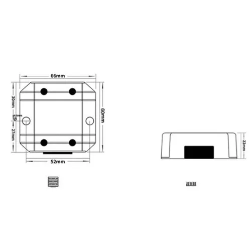 Vista 6 de Alta calidad 12V a 24V 1A convertidor de potencia DC-DC Boost Module 12V Variable 24V Booster
