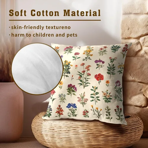Vista 52 de Giwawa Juego de 2 fundas de almohada decorativas con diseño floral de girasol de 16 x 16 pulgadas, fundas de cojín decorativas para el hogar, sofá
