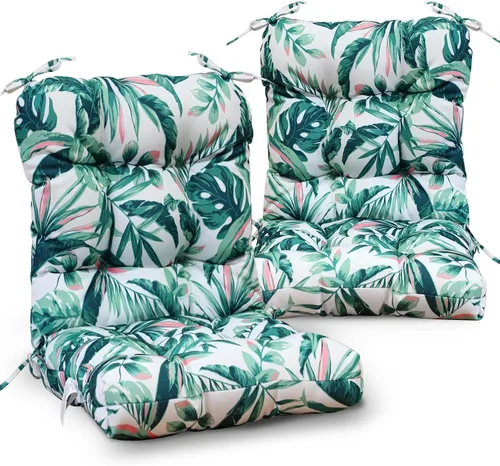 Vista 35 de EAGLE PEAK Cojín Acolchado para Silla de Exterior/Interior para Asiento/Respaldo, Juego de 1, 42'' x 21'', Azul Claro
