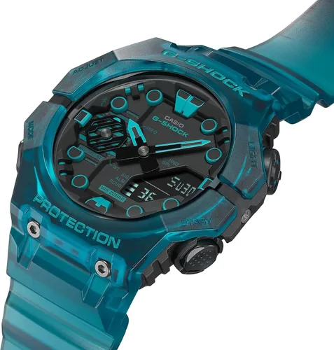 Vista 4 de Casio G-Shock GAB001G-2A - Reloj analógico digital para hombre, color verde claro, Transparente Verde, Toque