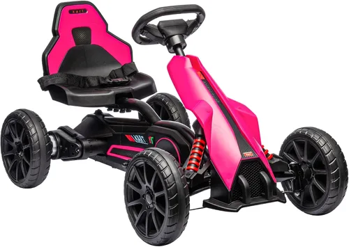 Vista 12 de Aosom Go Kart eléctrico de 12 V para niños, juguete para montar al aire libre con accionamiento hacia adelante hacia atrás y velocidad ajustable