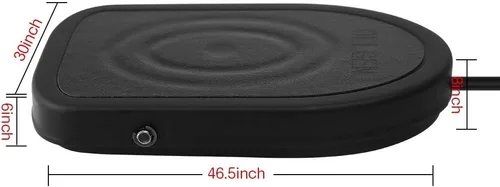 Vista 5 de iKKEGOL Interruptor de pedal USB para juegos, metal negro único HID acción programable digital control de mano teclado mouse con alfombrilla de goma