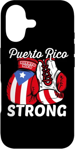 Vista 32 de Guantes de boxeo con la bandera de Puerto Rico para iPhone 16 Boricua Puerto Rican Pride Case