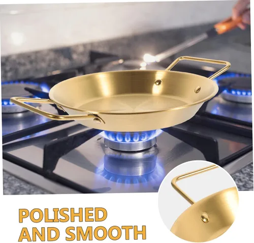 Vista 2 de OUNONA Tapa de olla para sartén de acero inoxidable, sartén binaural, antiadherente, construcción resistente, ahorra energía, perfecta para pasta