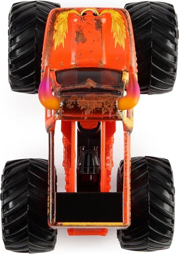 Vista 9 de Monster Jam, Camiones monstruo oficiales de Grave Digger Vs. El Toro Loco fundidos a presión, escala 1:64, juguetes para niños de 3 años en adelante