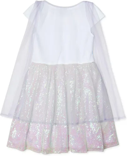 Vista 3 de Disney girls Disney Girl's Elsa and Anna Frozen Ballerina Tutu Ruffle Skirt Dress