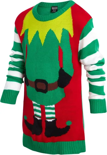 Vista 5 de Quad Seven Suéter feo de Navidad para niños - Novedad de Navidad para fiestas (4-18)