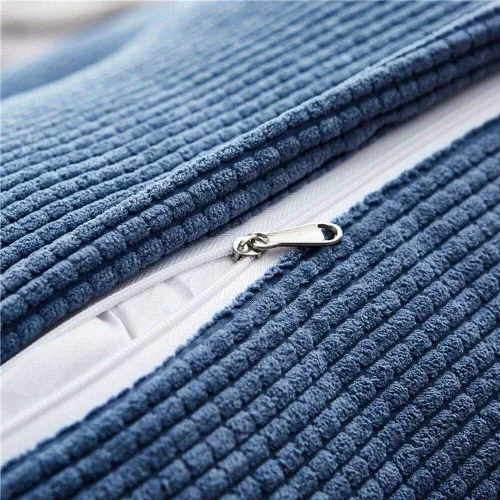 Vista 4 de Cojín triangular de cuña para respaldo de cama, almohada de apoyo de posicionamiento, almohada de lectura para sofá cama, oficina, almohadilla Azul