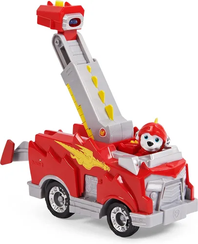 Vista 4 de Spin Master 6063585 Paw Patrol Rescue Knights Marshall - Coche de juguete transformable con figura de acción coleccionable