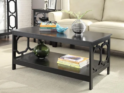 Vista 2 de Convenience Concepts Omega Mesa auxiliar color negro., Madera, Negro