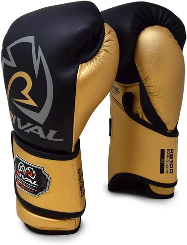 Vista 3 de Guantes de boxeo RIVAL RB100 profesionales para bolsa, 6mm de acolchado D30, microfibra artesanal, sistema innovador Wrist Lock 3