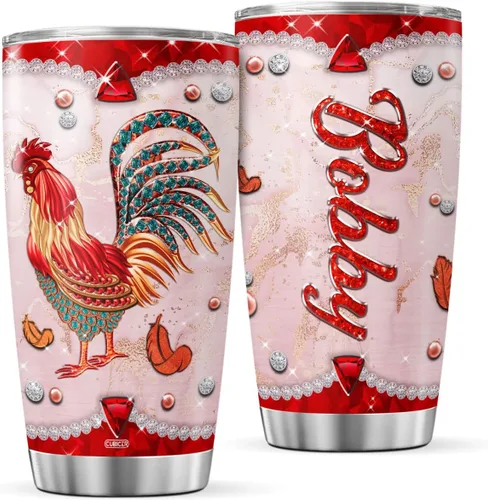 Vista 9 de CUBICER Vaso de café personalizado para aniversario de 10 años, estilo madera, regalo con foto con nombre personalizado para parejas, mujeres