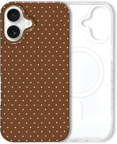 Vista 52 de Hython Funda para iPhone Air, diseño estético de lunares lindos, funda simple de 6.5 pulgadas, delgada, antiarañazos, parachoques de TPU suave, a