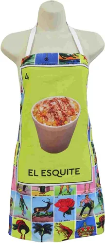 Vista 2 de Leos Imports Loteria Card - Delantal de bingo mexicano con bolsillos