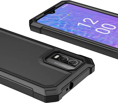 Vista 3 de Funda para Nokia C210 con protector de pantalla, parte delantera trasera de cuerpo completo, protección resistente, silicona suave esmerilada, grado