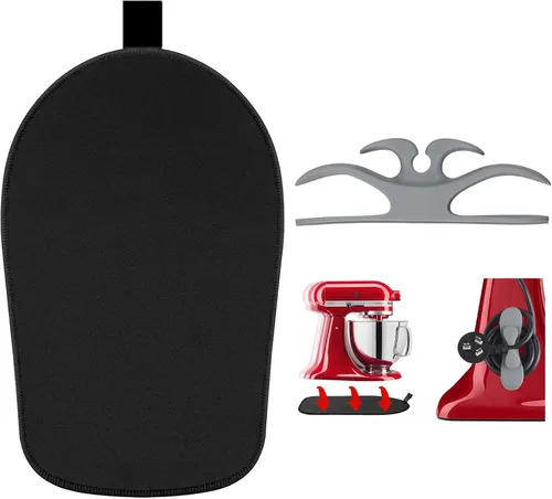 Vista 9 de Tapete deslizante para batidora Kitchenaid, tapete deslizante movedor para batidora Kitchenaid de 4.5-5 cuartos con cabezal inclinable de pie