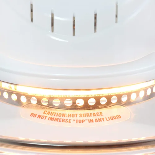 Vista 4 de Freidora de aire para horno halógeno multiusos Megachef en color blanco