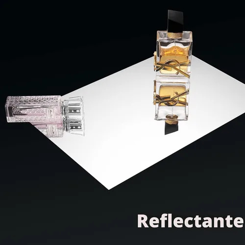 Vista 3 de FunStick Adhesivos de pared flexibles para espejos, 12 x 78.8 pulgadas, autoadhesivas, sin vidrio, adhesivos reflectantes para espejo de seguridad