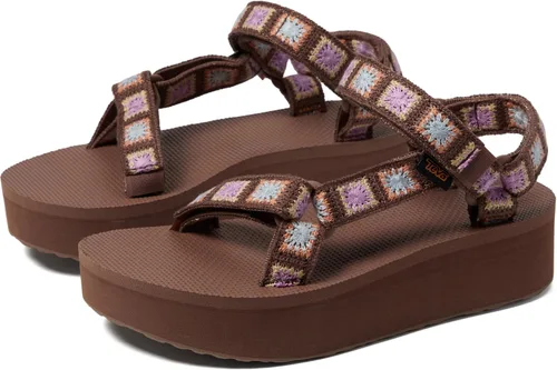 Vista 13 de Sandalia Teva de plataforma universal para mujer Balance Oliva Quemada