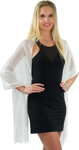 Vista 3 de ShineGlitz Chales y envolturas para vestidos de noche, chales metálicos con purpurina para mujer, regalo de chal brillante para boda