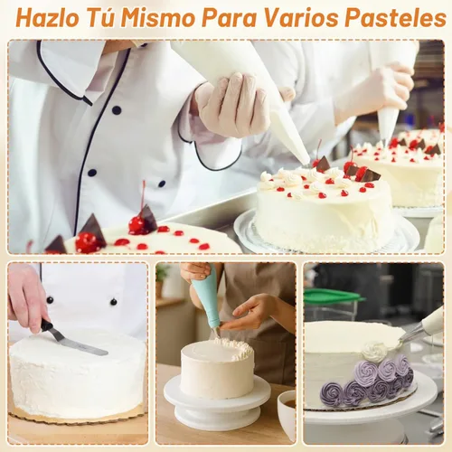 Vista 6 de KESYOO - Juego de moldes redondos de espuma para tartas, 3 unidades, rondas de espuma para decoración de fondant, decoración de práctica, exhibición