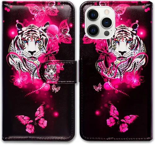 Vista 15 de Bcov Funda para iPhone 14 Pro Max, diseño de pájaro negro y verde con tapa para teléfono, con ranura para tarjetas, soporte para iPhone 14 Pro Max