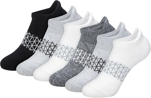 Vista 7 de Hanes Calcetines para niño, tobillos, tripulación y invisibles, paquete de 6, calcetines deportivos acolchados Absolute Active para niños, absorben