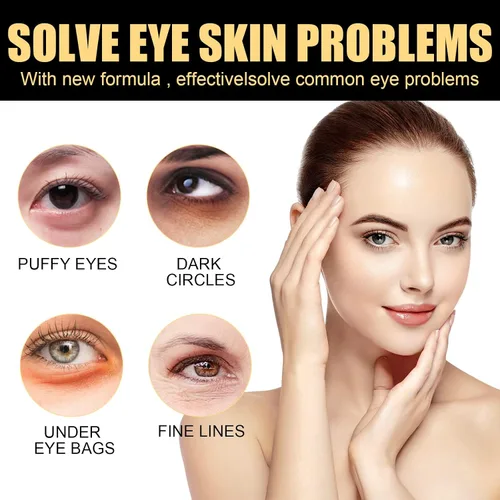 Vista 3 de Crema tensora temporal de ojos fórmula avanzada de elevación instantánea con L-carnosina para ojeras e hinchazón