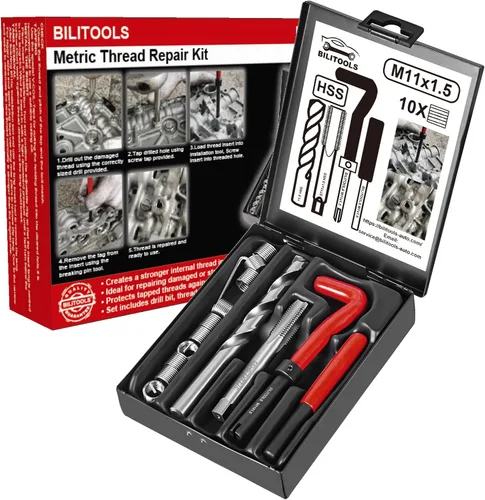 Vista 8 de BILITOOLS - Kit de reparación de roscas helicoidales métricas