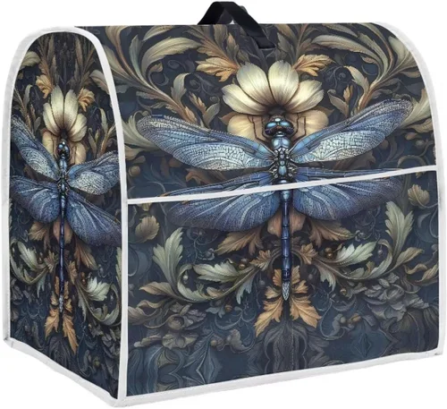 Vista 33 de Funda para batidora con estampado de girasol y bandera americana, cubierta protectora contra el polvo, adecuada para la mayoría de los modelos