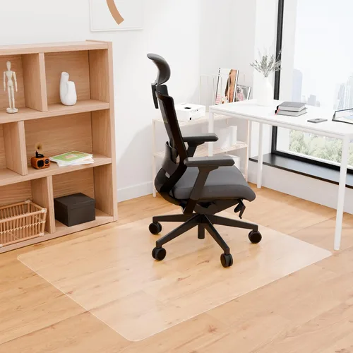 Vista 6 de 100pointONE Tapete para silla de oficina para suelos de madera dura, tapete para silla de computadora de fácil deslizamiento, protector de suelo