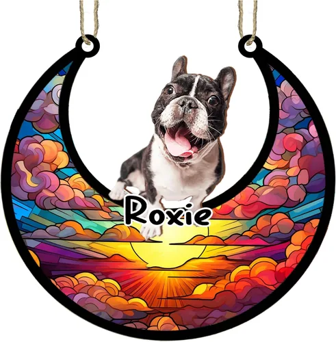 Vista 89 de LOVELYPOD Adorno de Navidad personalizado para perro pastor australiano, atrapasoles conmemorativo, adorno de Navidad de pastor australiano