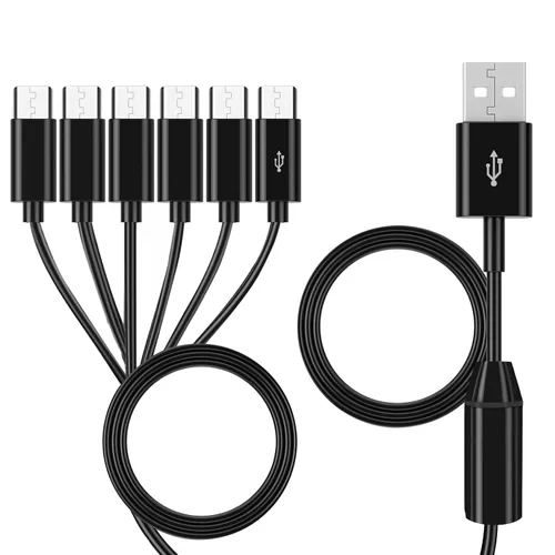 Vista 14 de UCEC Cable de carga doble micro USB Splitter que alimenta hasta dos dispositivos micro USB a la vez desde un solo puerto USB (paquete de 1)