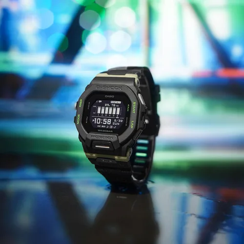 Vista 3 de G-Shock Limited GBD200LM-1 Midnight City Run, Negro -, Sin iluminación