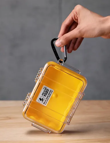 Vista 2 de Pelican 1020 Micro Case (Amarillo/Transparente)
