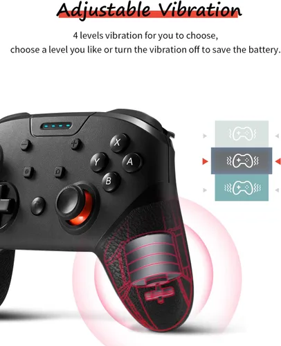 Vista 2 de TXLBTTL Controlador de interruptor controlador inalámbrico Pro para interruptor mando a distancia con joystick para juegos accesorios de consola