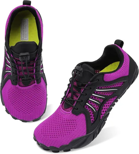 Vista 2 de Scurtain Unisex Mens Womens Athletic Hiking Water Shoes Quick Dry Barefoot Aqua Shoes Swim Shoes Beach Shoes with Drainage