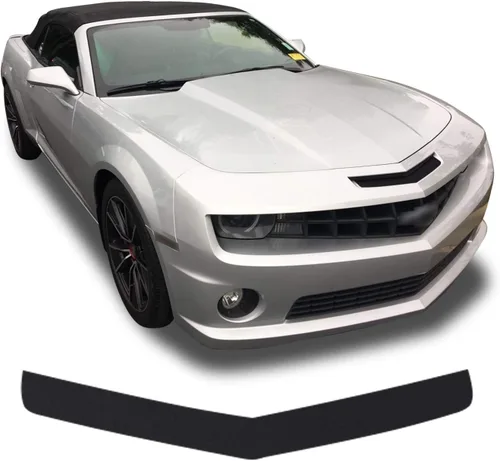 Vista 2 de Gomu Calcomanía de vinilo para parachoques de nariz delantera, compatible con Camaro SS 2010 2011 2012 2013 - Negro mate